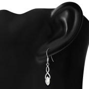 Mother of Pearl Celtic Knot Earrings - e385